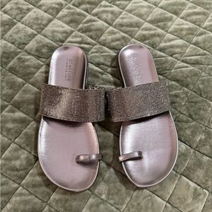 Kenneth Cole Women's Silver Rhinestone Sandals